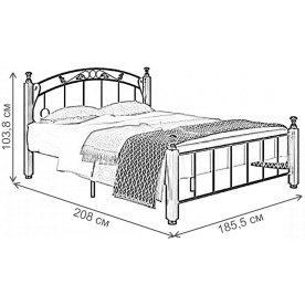 Двуспальная кровать Стиц-5