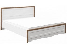 Двуспальная кровать Тиволи МН-035-25-180 180х200 белый структурный / дуб стирлинг