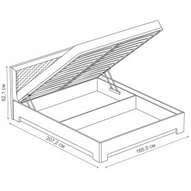 Двуспальная кровать Трейв 1