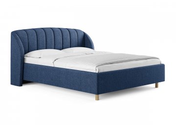 Двуспальная кровать Valencia деним рогожка