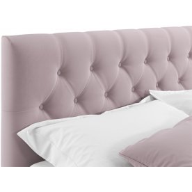 Двуспальная кровать Verona 160х200 с ПМ лиловый велюр