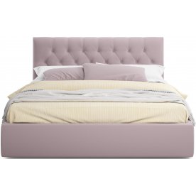 Двуспальная кровать Verona 180х200 с ПМ лиловый велюр