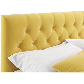 Двуспальная кровать Verona 180х200 желтый велюр