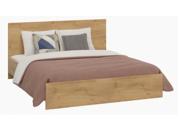 Полутораспальная кровать Виктория ВИ-37 дуб крафт золотой