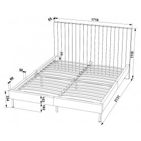 Двуспальная кровать Звезда