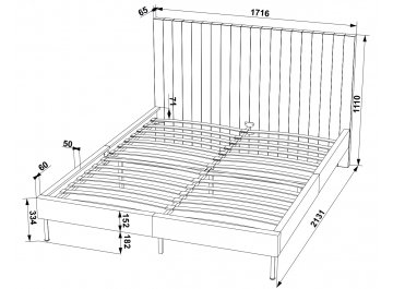Двуспальная кровать Звезда