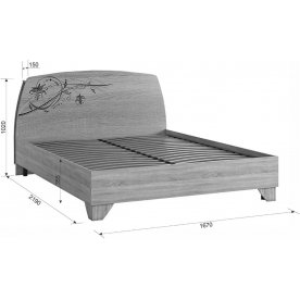 Двуспальная кровать Виктория-1