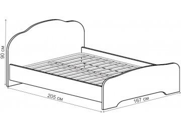 Двуспальная кровать 017 Кэт-6