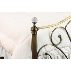 Кровать BD-95 160х200 античный никель