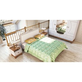 Кровать двуспальная Мэдисон МН-220-01 северное дерево / орех