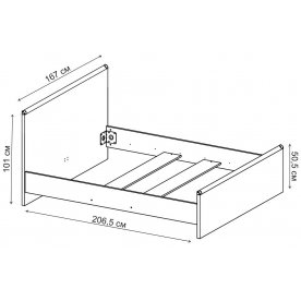 Двуспальная кровать Индиана