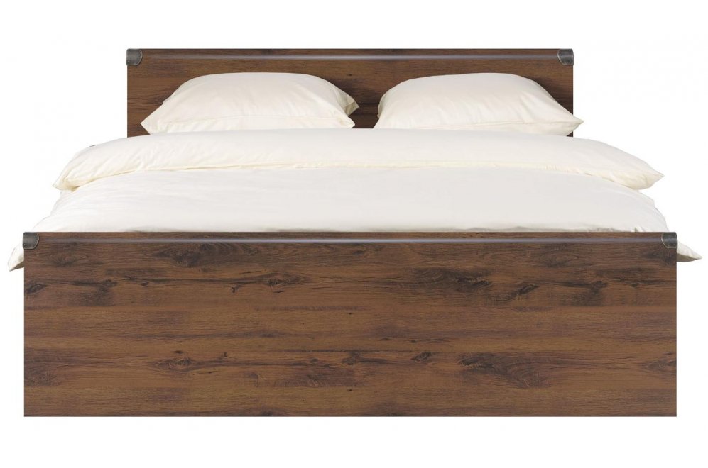 Кровать двуспальная Индиана JLOZ 160 x 200 см с основанием дуб саттер