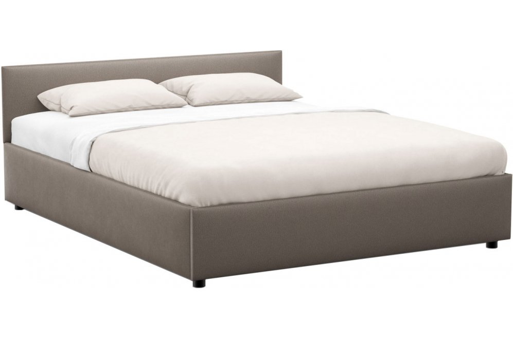 Кровать двуспальная Moon Prima Classic New 1220 180 х 200 см с ПМ К001981 рогожка коричневый 74-72