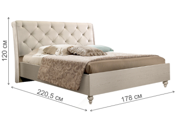 Двуспальная кровать Венеция