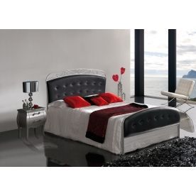 Кровать Larisa 522 черный/кремовый