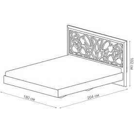 Двуспальная кровать Лотос