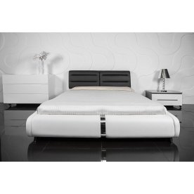 Кровать Verina 160х200 черно-белая