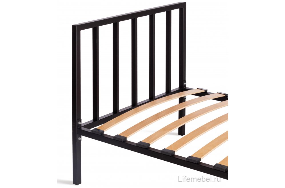 Односпальная кровать Bruno 90х200 черный