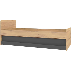 Лойс 80 Кровать Дуб золотистый-Графит