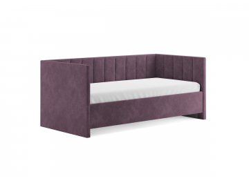 Односпальная кровать Alice лаванда микровелюр