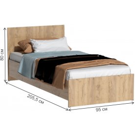 Односпальная кровать арт.032 ЛДСП