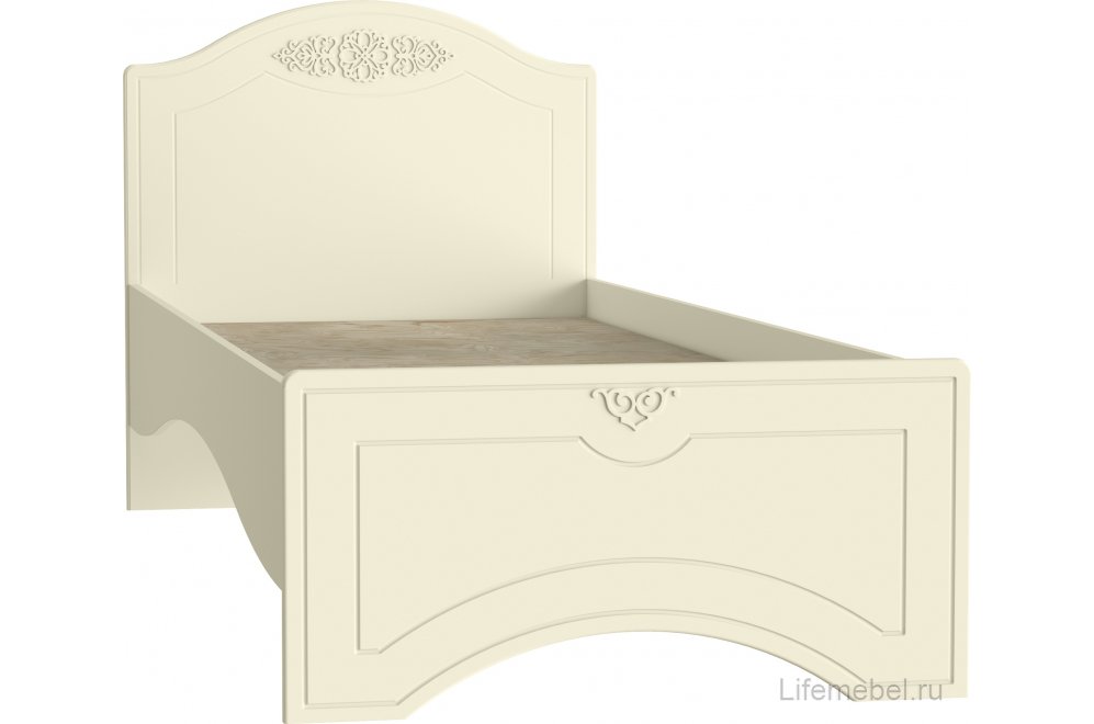 Односпальная кровать Ассоль плюс АС-26 80х200 ваниль