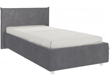 Детская кровать Бест 90х200 графит велюр
