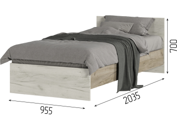 Односпальная кровать Бренди КР 555