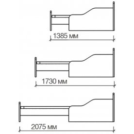 Односпальная кровать КТД ШБЕ