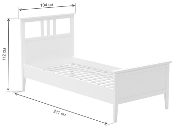 Односпальная кровать Leset Мира