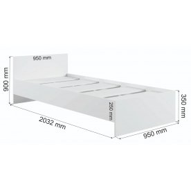 Односпальная кровать Мадера М900