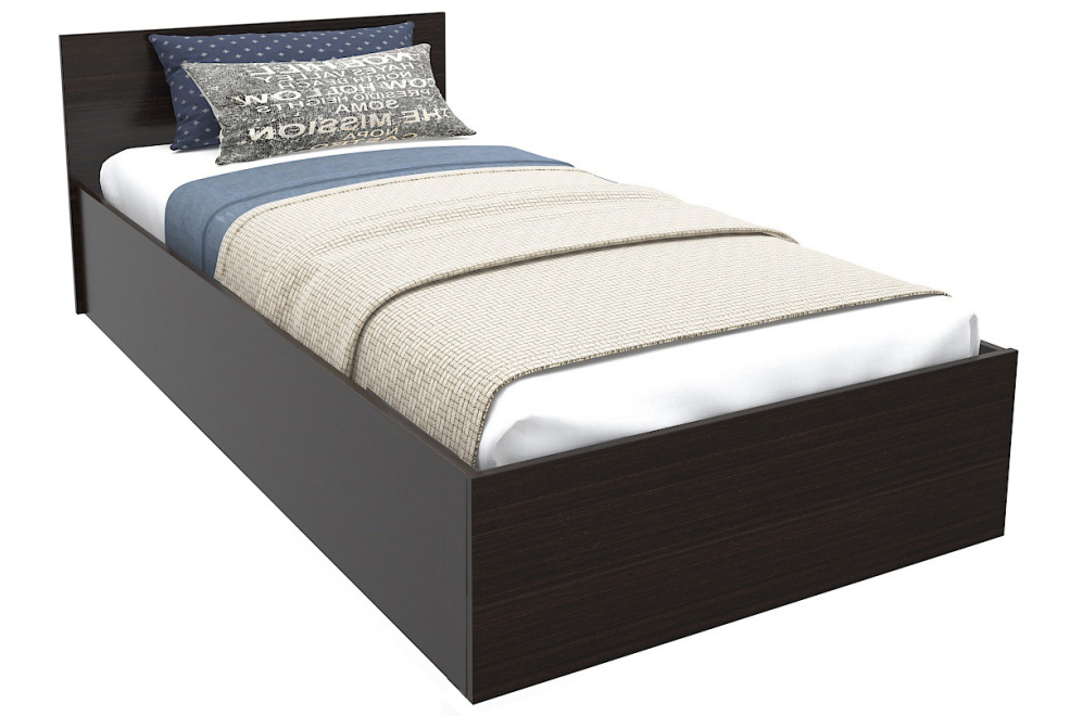 Односпальная кровать КР10 100х200 венге