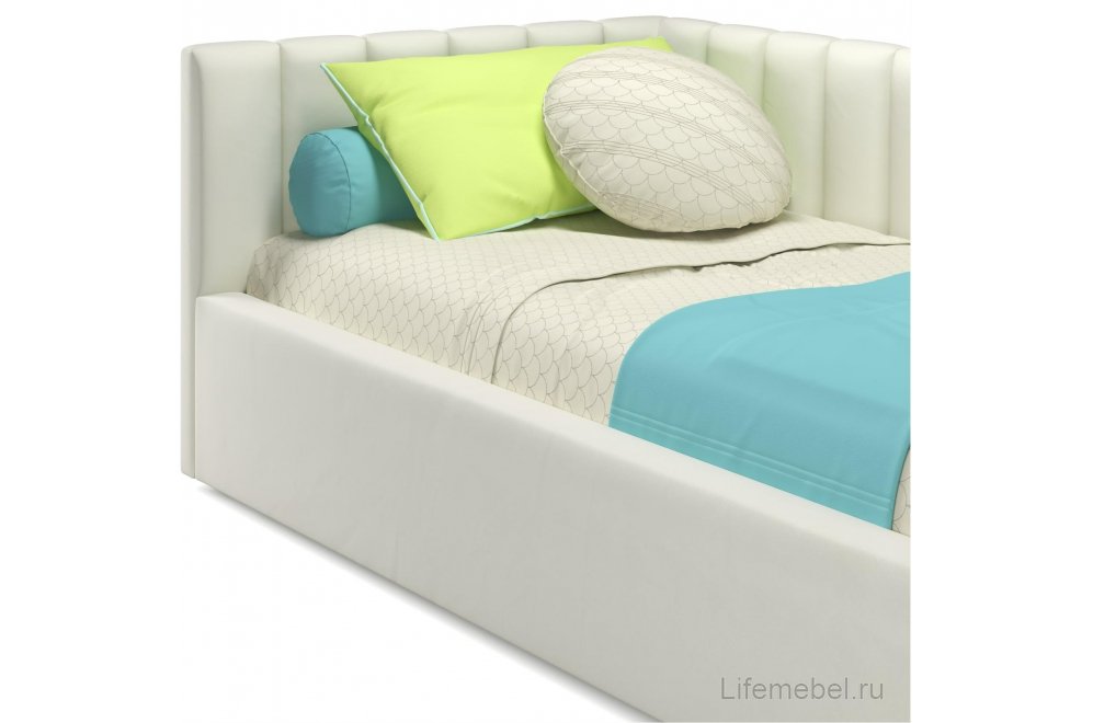 Тахта Milena 90х200 с ПМ бежевый велюр