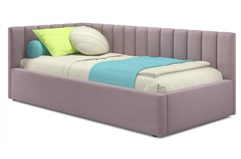 Тахта Milena 90х200 с ПМ лиловый велюр