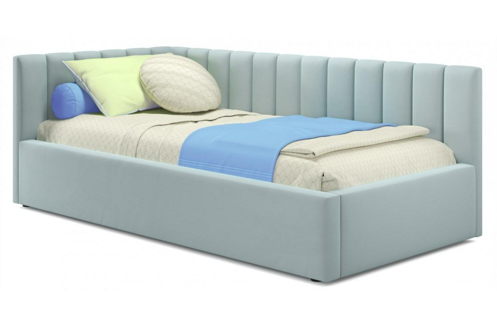 Тахта Milena 90х200 велюр мята пастель