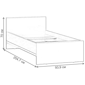 Односпальная кровать Рунтроп
