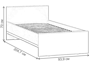 Односпальная кровать Рунтроп