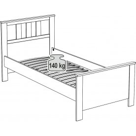 Односпальная кровать Сага