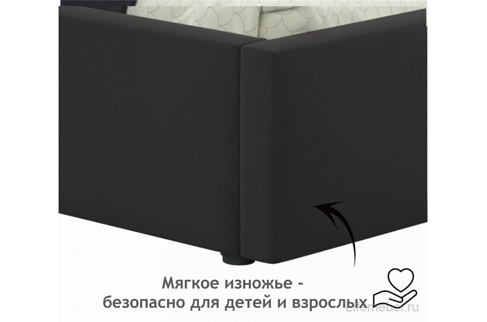 Тахта Bonna 90х200 велюр шоколад