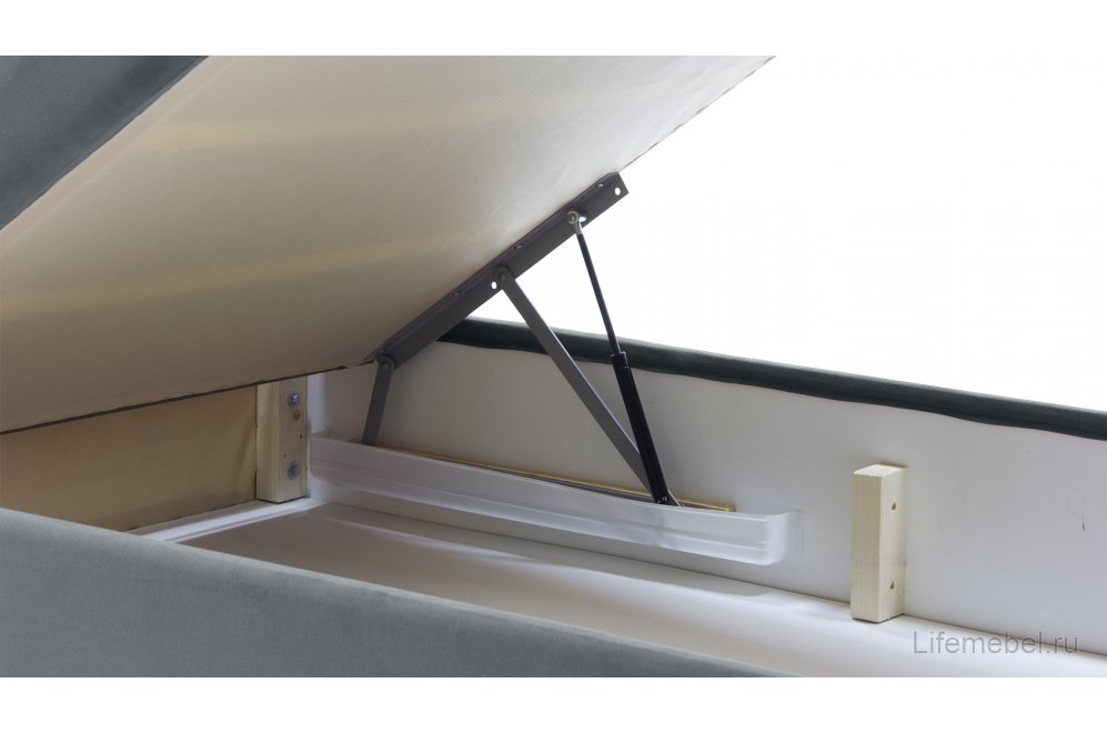 Односпальная кровать Слип 90х200 с утяжками neo 25 серая