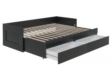 Детская кровать Сириус 80(160)х200 с двумя выдвижными ящиками дуб венге