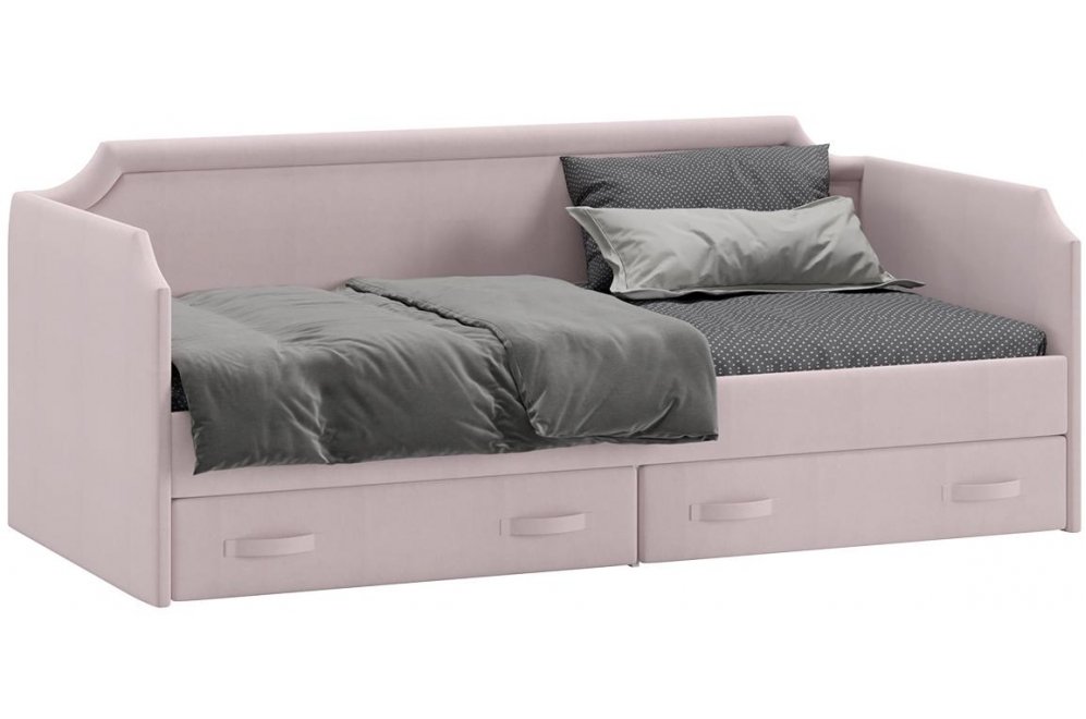 Софа Кантри ТД-308.12.02 Тип 1 90х200 велюр пудровый