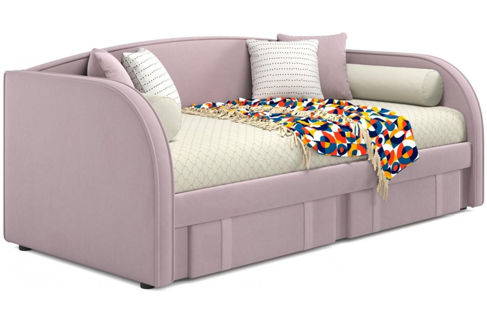 Софа Elda 90х200 лиловый велюр
