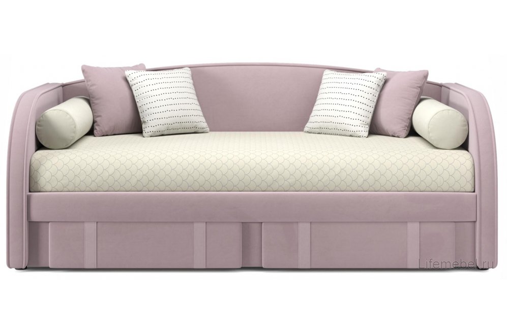 Софа Elda 90х200 лиловый велюр