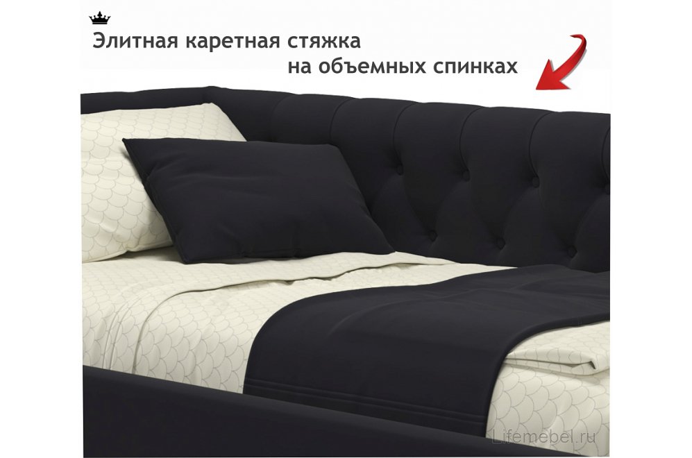 Тахта Afelia 90х200 черная