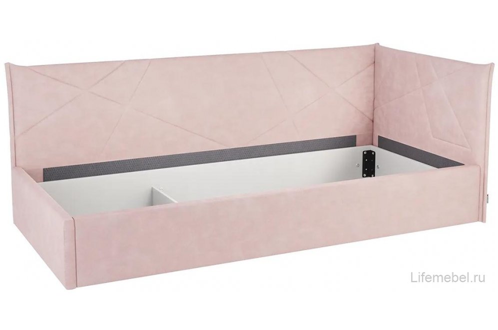 Тахта Бест 90х200 с ПМ нежно-розовый велюр