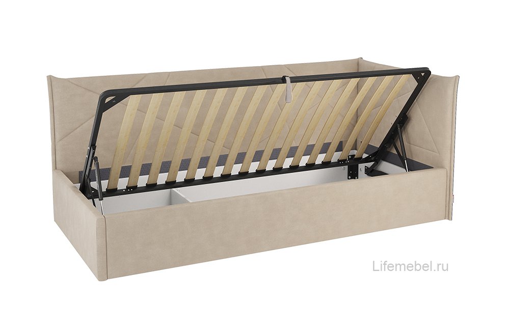 Тахта Бест 90х200 с ПМ велюр капучино