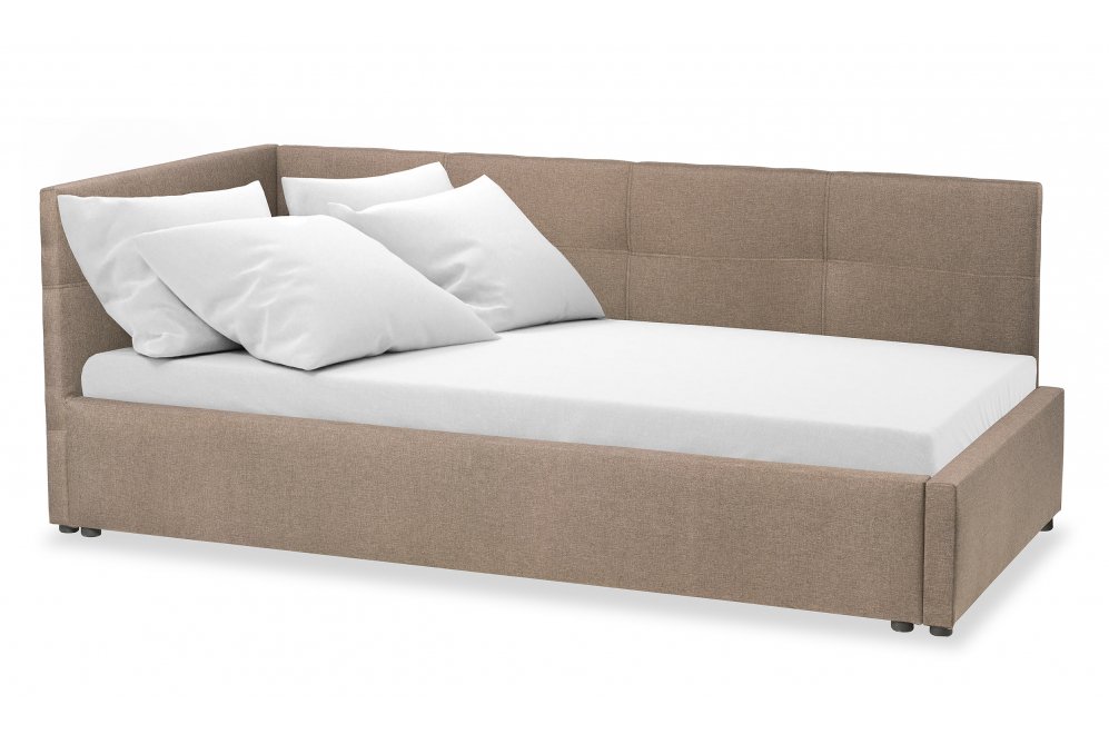 Тахта Каролина-1 90х200 с ПМ рогожка jute tan — купить в Москве по цене ...