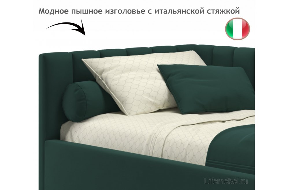 Тахта Milena 90х200 изумруд