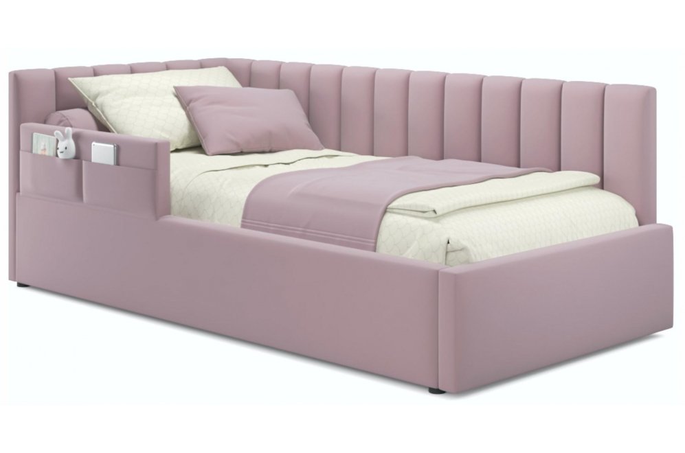 Тахта Milena с бортиком 90х200 лиловая